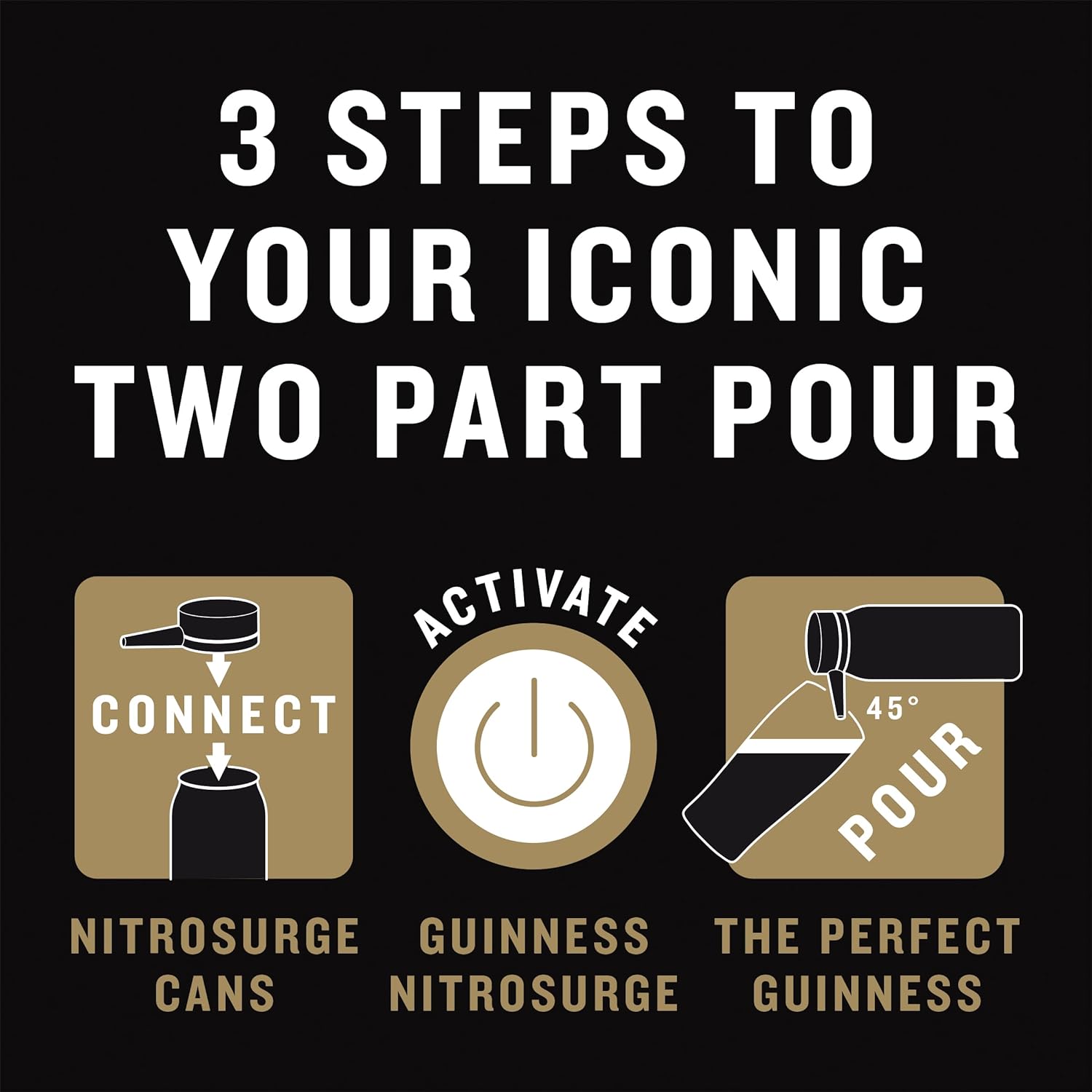 Guinness Draught│Nitrosurge│Stout Beer│Perfect Pub Pour at Home│ Rich Smooth Head  Sweetness of Malt Balanced with Hops | Cans Sold Separately│Device Only | Christmas Gift