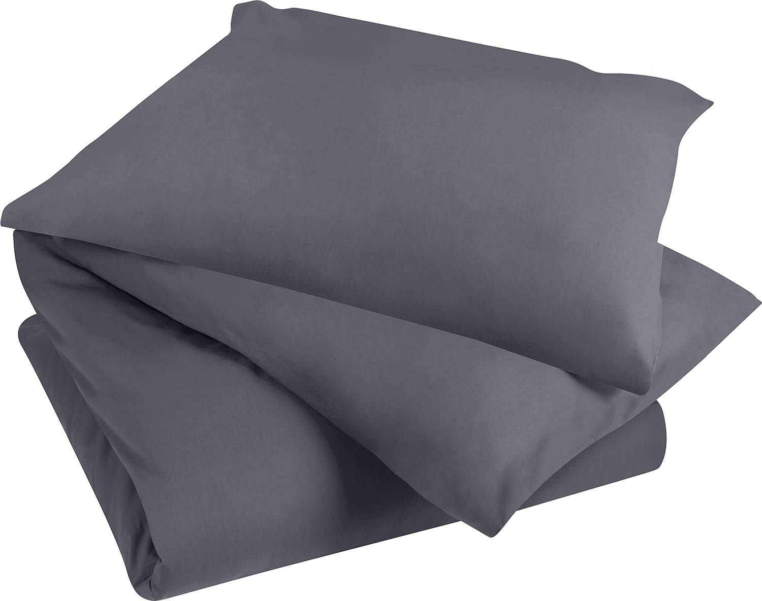 Utopia Bedding Duvet Cover Double - Soft Microfibre Polyester - Bedding Quilt Cover Set, with Pillow cases (Grey)